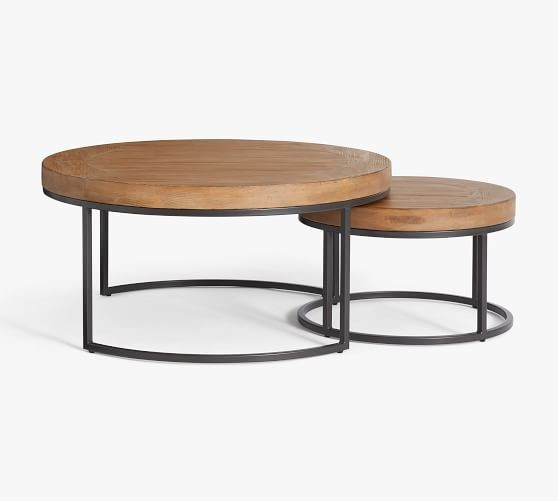 Malcolm Round Nesting Coffee Tables | Pottery Barn (US)
