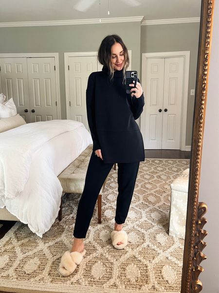 Spanx Air Essentials collection is a legit game changer  - SO comfy. Even my 64 y/o mom is obsessed! Love the turtleneck and tapered pants -

KATHLEENXSPANX for 10% off + free shipping

#LTKsalealert #LTKGiftGuide