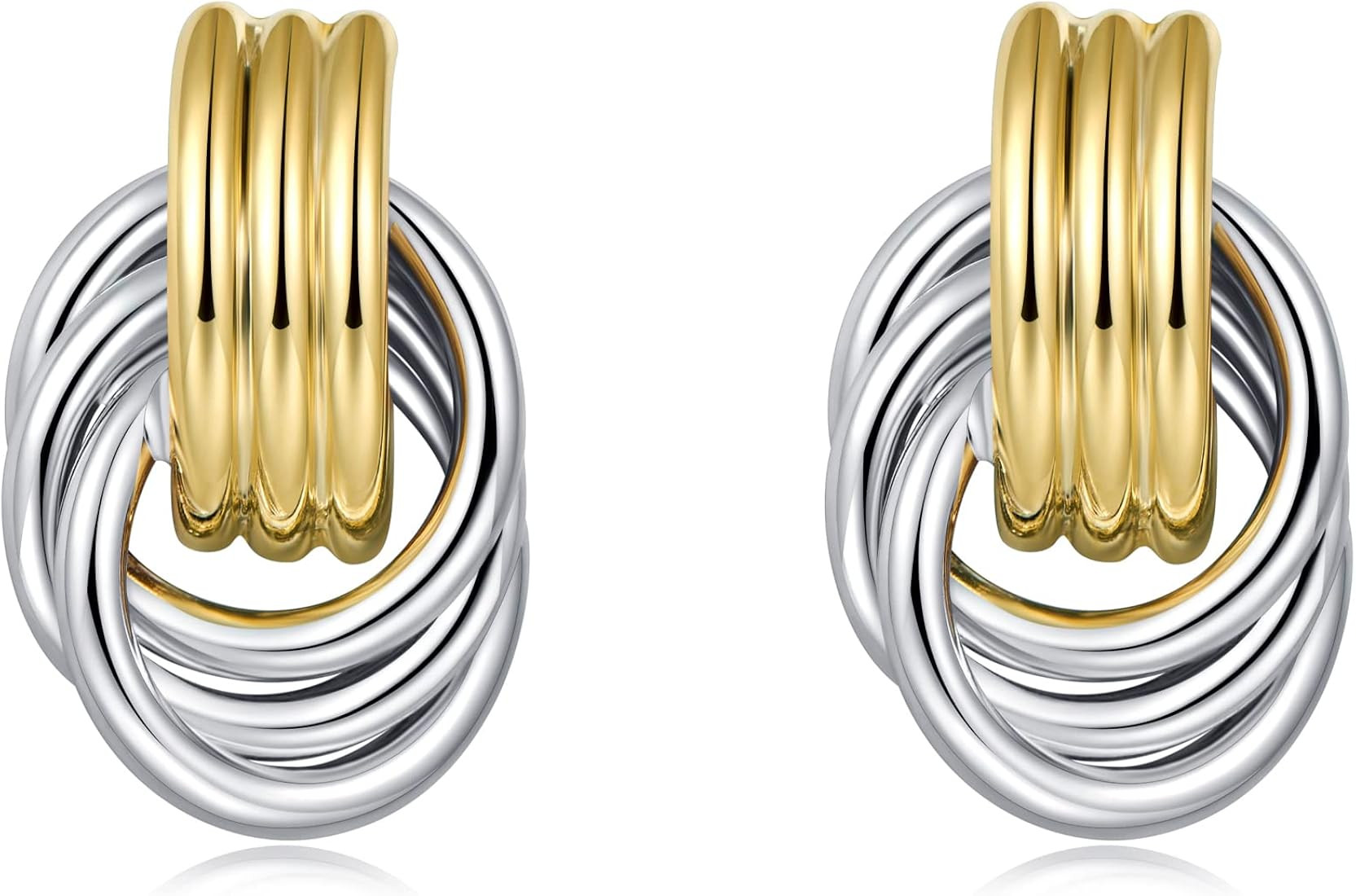 LILIE&WHITE Gold Chain Dangle Earrings for Women Drop Earrings Stud Earrings Hypoallergenic Earri... | Amazon (US)