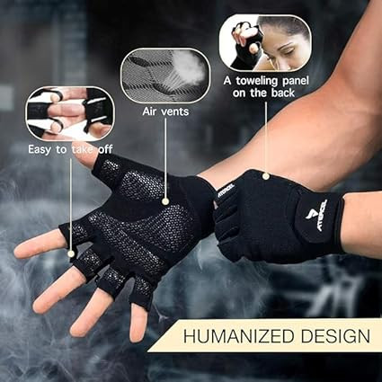 ATERCEL Workout Gloves for Men and Women, Exercise Gloves for Weight Lifting, Cycling, Gym, Train... | Amazon (US)