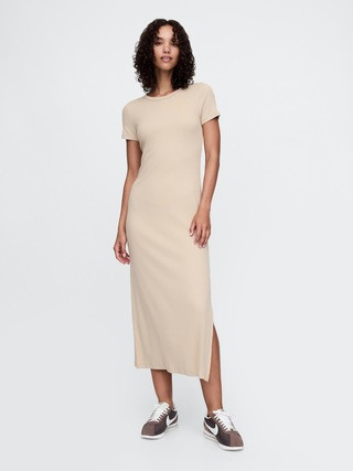 Modern Rib Maxi T-Shirt Dress | Gap (US)