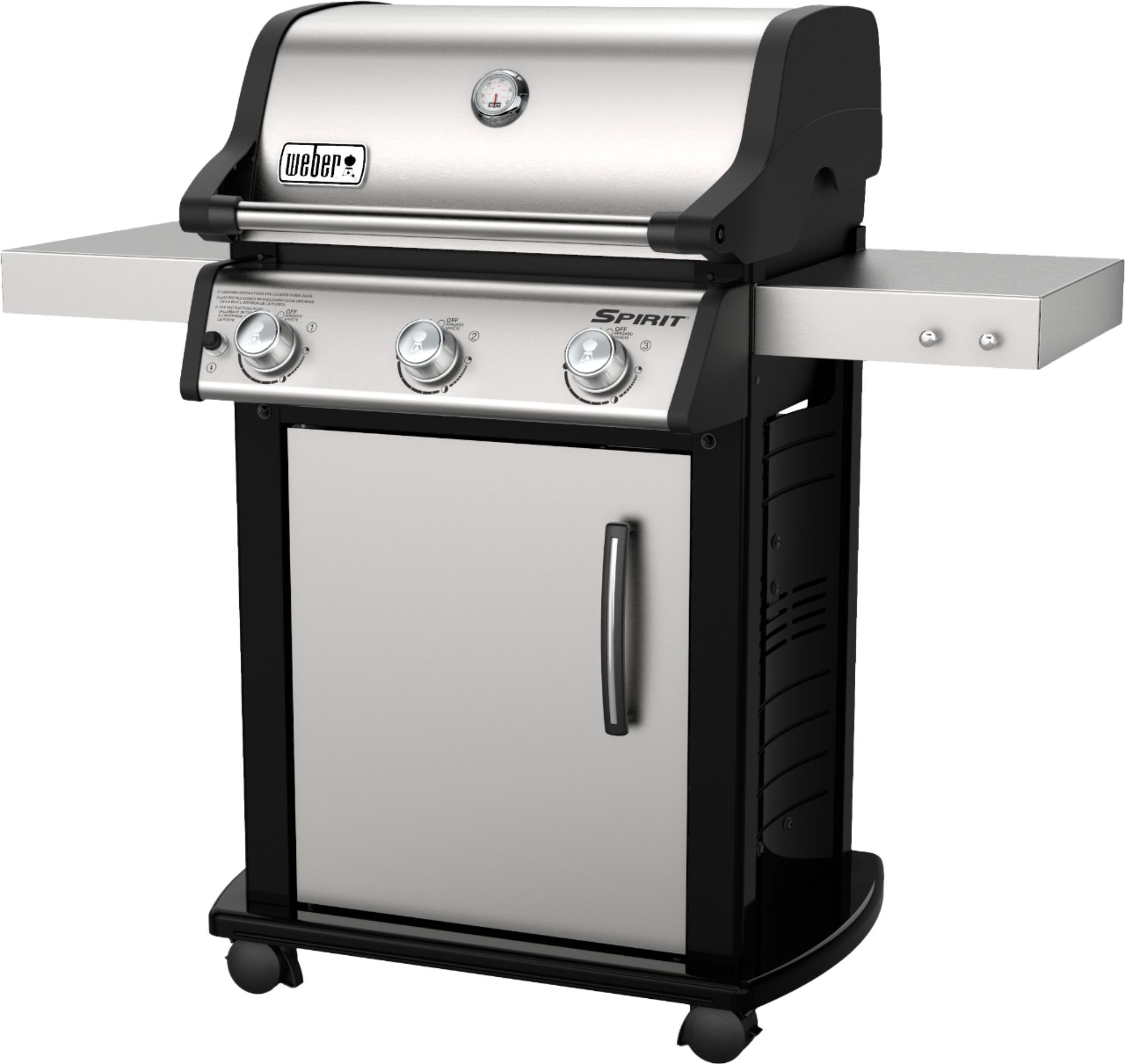 Weber Spirit S-315 3-Burner Propane Gas Grill Stainless Steel 46502001 - Best Buy | Best Buy U.S.