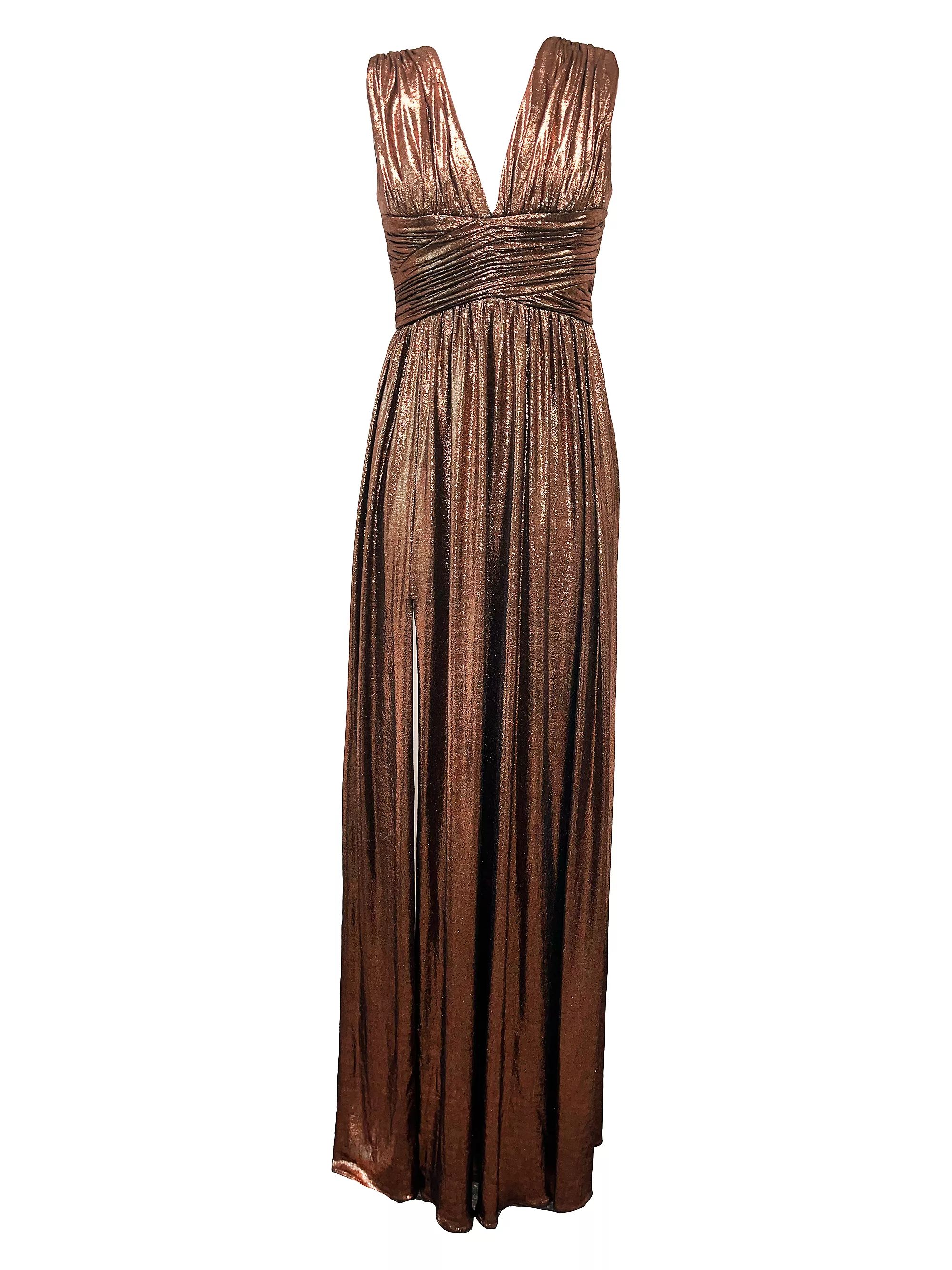 Jaclyn Metallic Foil Jersey Gown | Saks Fifth Avenue