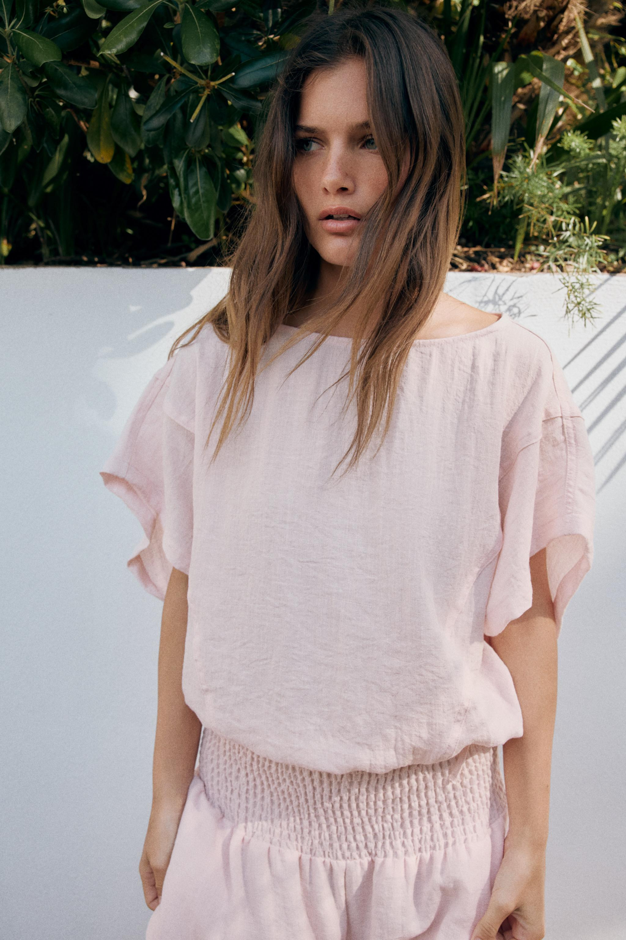 ADJUSTABLE HEM CAPE SHIRT | Zara US