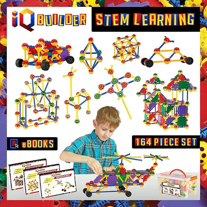 IQ BUILDER | STEM Learning Toys | Creative Construction Engineering | Fun Educational Building To... | Amazon (US)