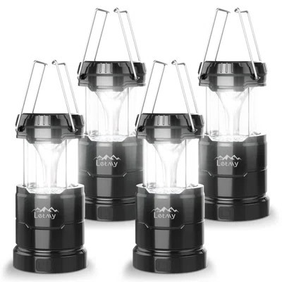 Led Camping Lanterns Battery Powered, 3 Light Modes, Dimmable Lanterns For Power Outages, Collapsible Water Resistant Outdoor Portable Lantern Flashli | Wayfair North America