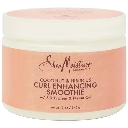 SheaMoisture Curl Enhancing Smoothie Cream Coconut and Hibiscus Frizz Control Sulfate Free 12 oz | Walmart (US)
