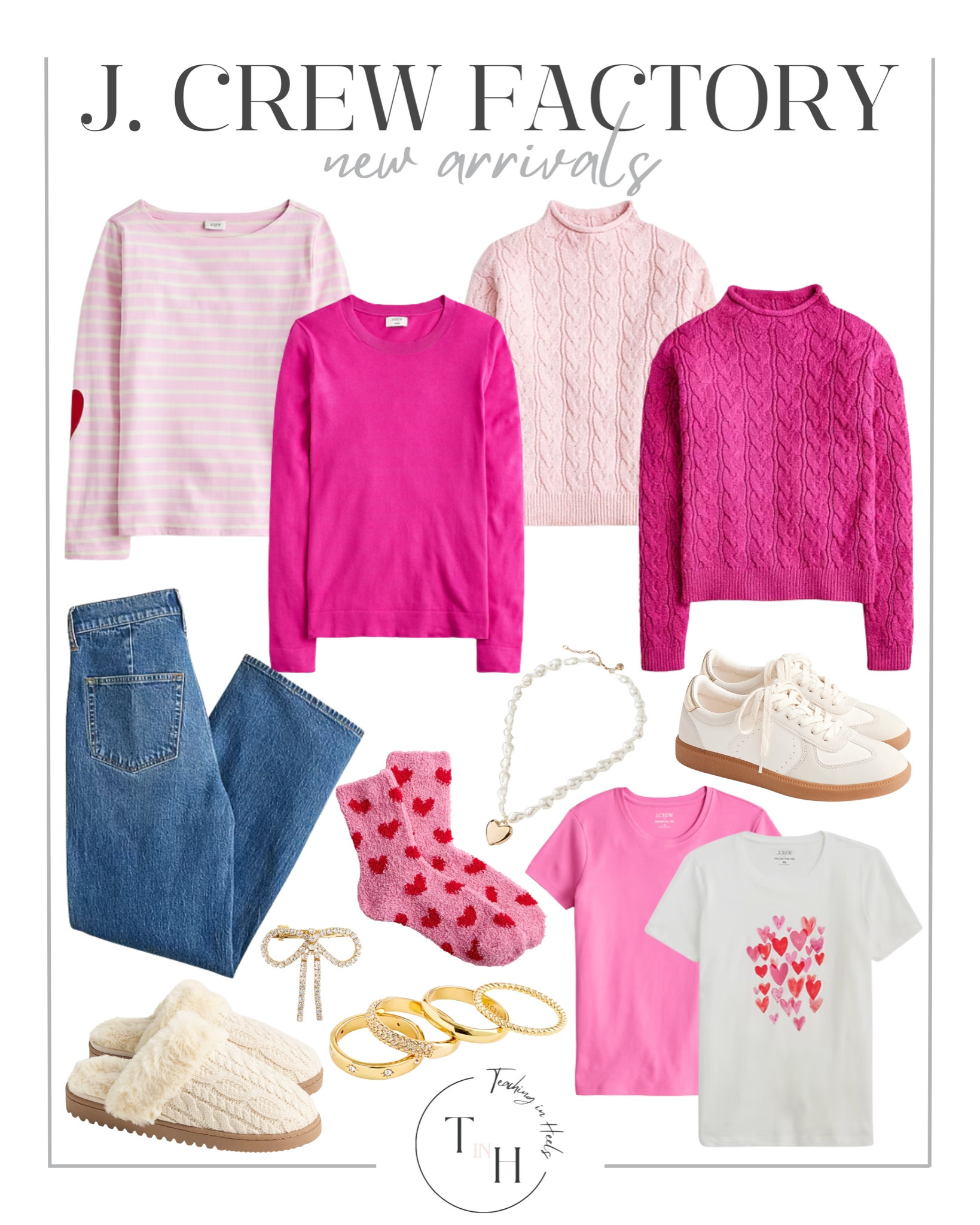 J.Crew Factory New Arrivals

Spring Valentine’s outfit inspo
Light pink and red daytime look
Romantic floral dress styling
Soft knit layers for early spring
Casual chic brunch date outfit
Feminine neutrals with heart accents
Denim and ballet flats combo
Effortless daytime date look
Flirty but wearable spring fashion
Fresh seasonal romantic style

#LTKSeasonal #LTKSaleAlert #LTKootd