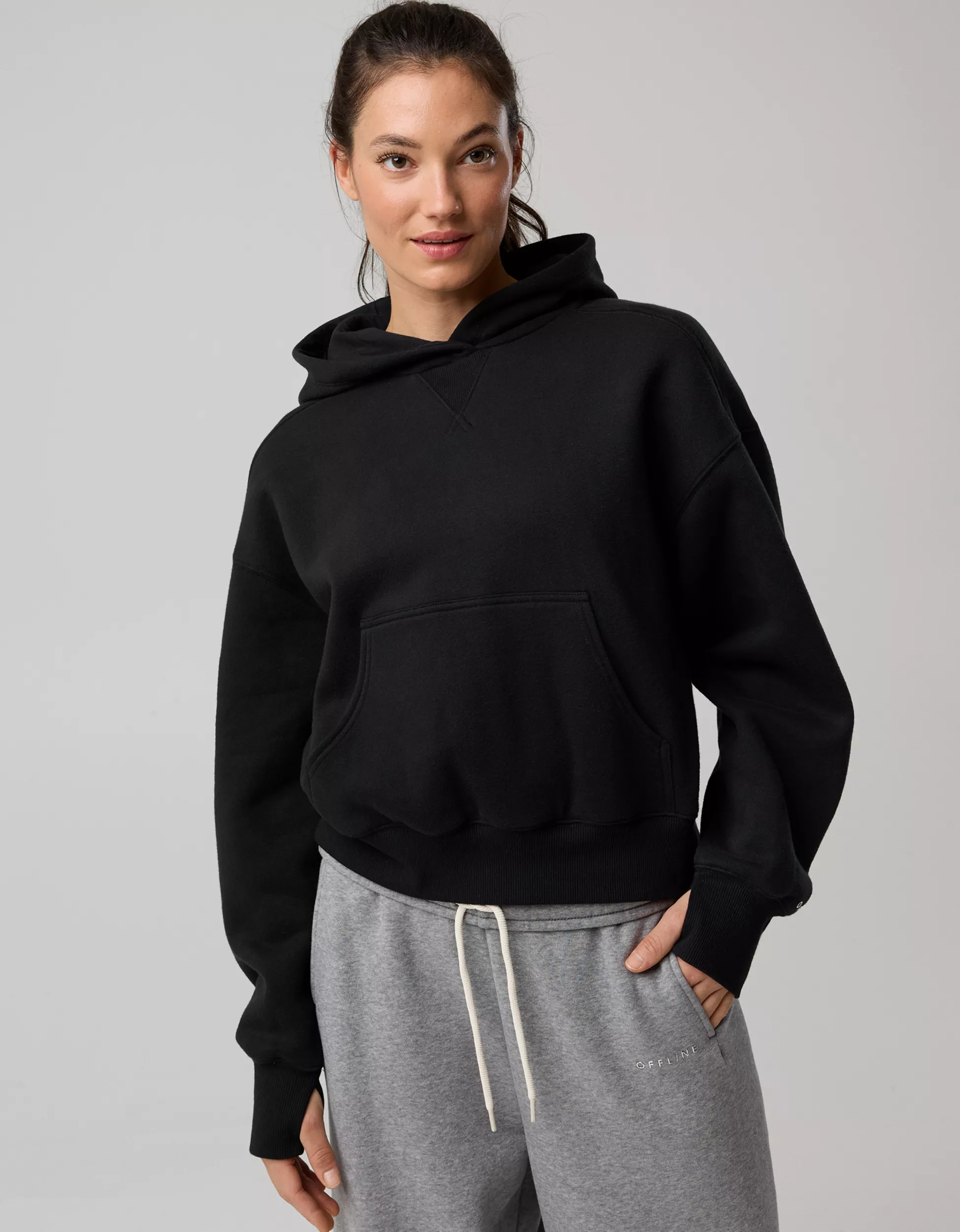 OFFLINE By Aerie Cloud Fleece Classic Length Hoodie | Aerie
