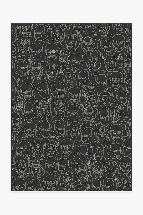 Infinite Heroes Charcoal Rug | Ruggable