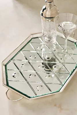 The Met x Anthropologie Mirrored Metal Tray | Anthropologie (US)