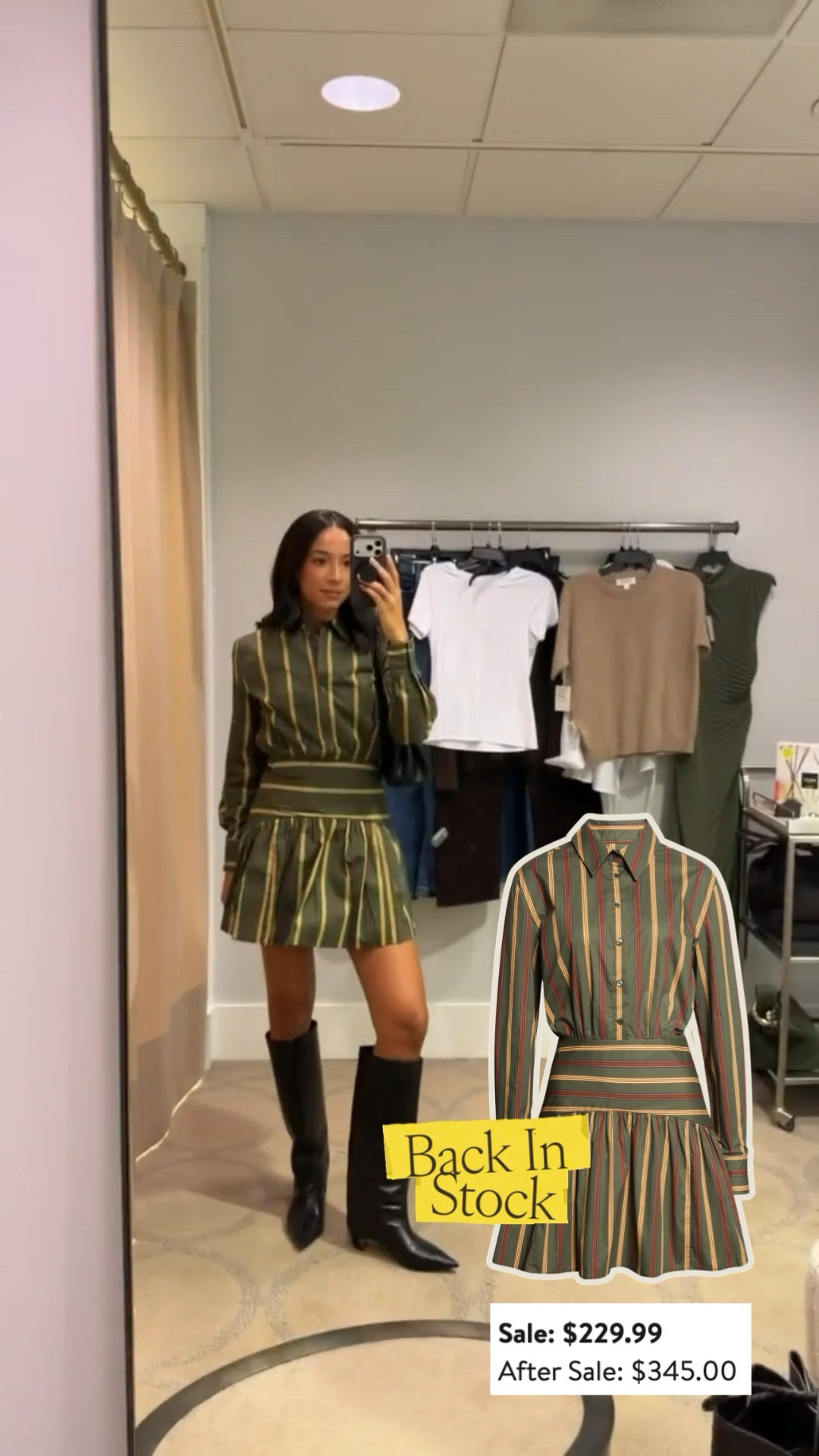 Still in stock 🍁🍂 Wearing size S stripe long sleeve mini dress - so cute and fun for fall events! 

fall outfit, fall fashion, nsale, nordstrom sale, nordstrom anniversary sale, nordstrom sale outfit, sale outfit, fall shoes, mom outfit, postpartum outfit, chic fall outfit, staud dress

#LTKSaleAlert #LTKSeasonal