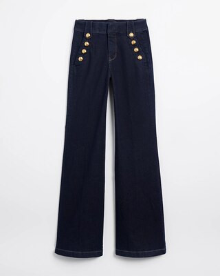 High-Rise Mariner Wide Leg Jeans | White House Black Market
