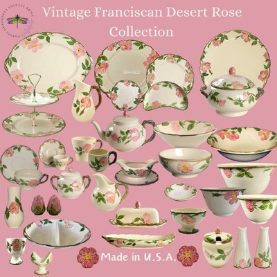 Franciscan Desert Rose Collection *USA* Vintage Dinnerware* Free Shipping  | eBay | eBay US