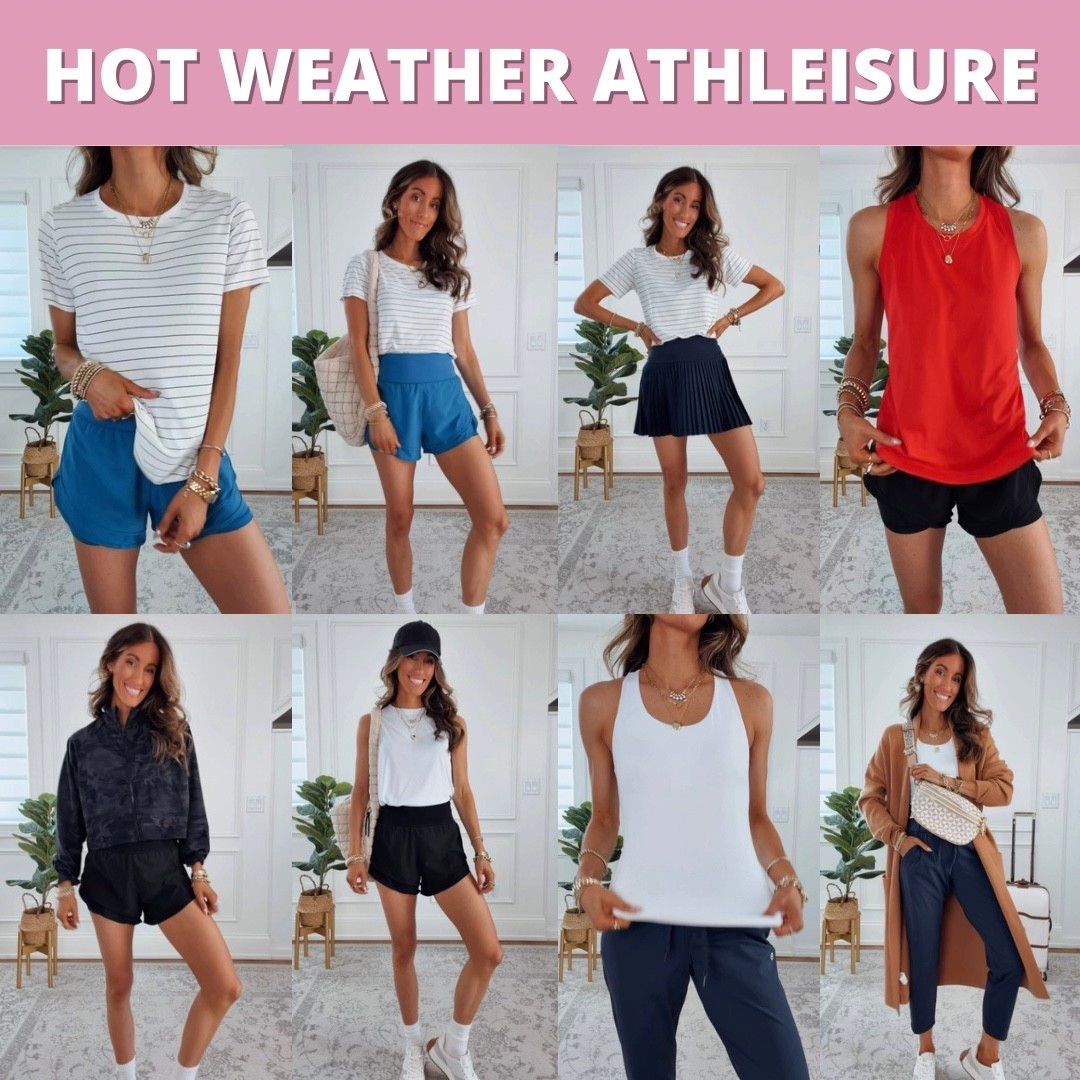 Hot weather Athleisure | Wearing my true to size - xsmall to small on everything 

#LTKActive #LTKootd #LTKfitnessgoals