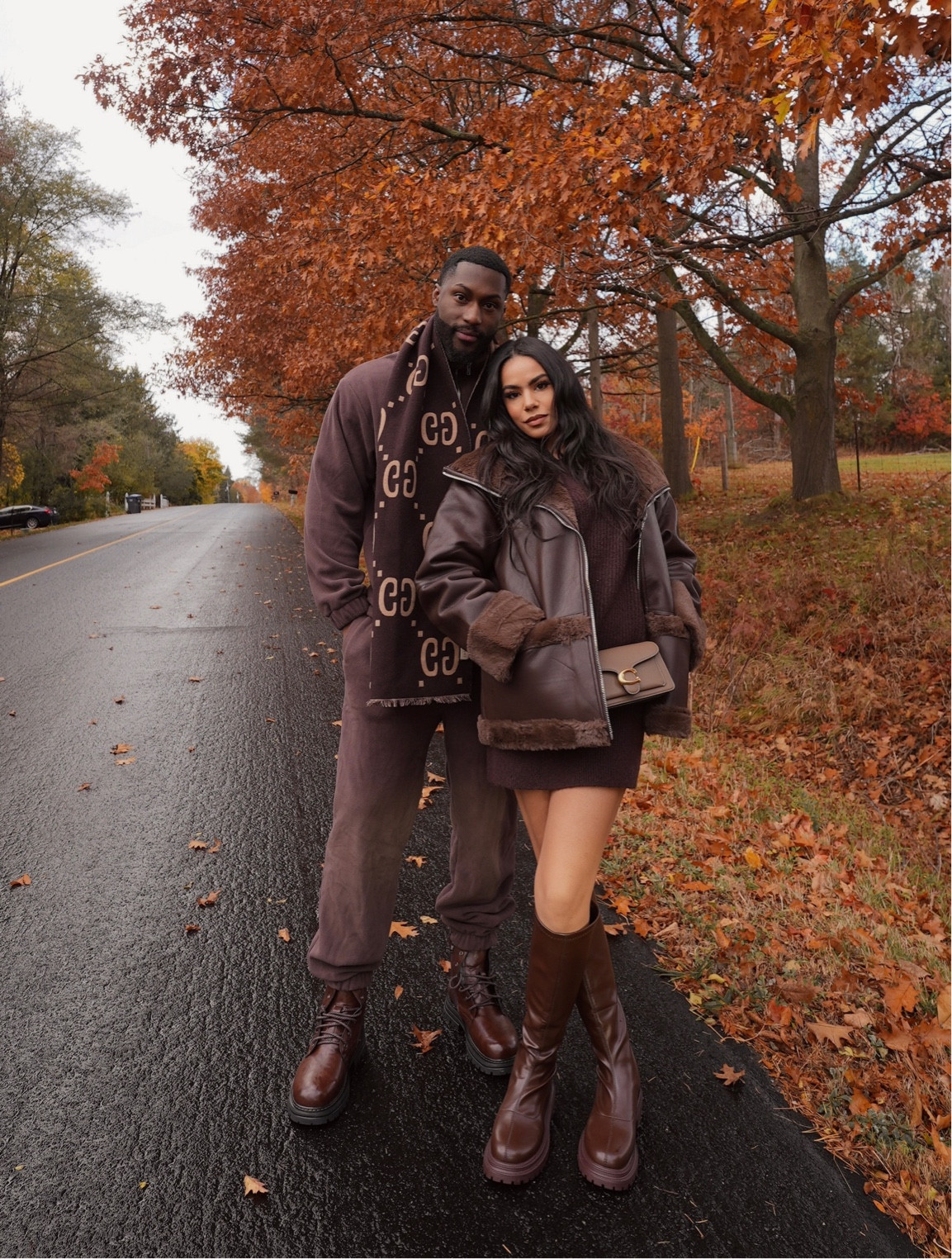 😍viral brown monochrome look for fall! Perfect for a thanksgiving or christmas outfit! 
#ltkmens #couplesoutfit

#LTKHolidaySale #LTKSeasonal #LTKshoecrush