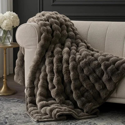 Ridgeline Faux Fur Throw Blanket | Wayfair North America