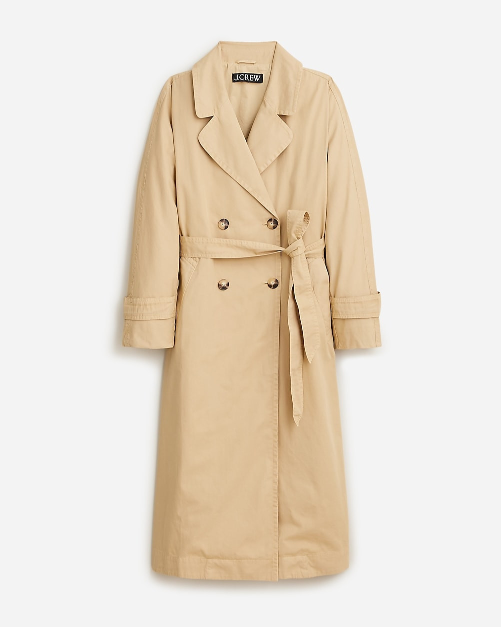 Relaxed heritage trench coat in chino | J. Crew US