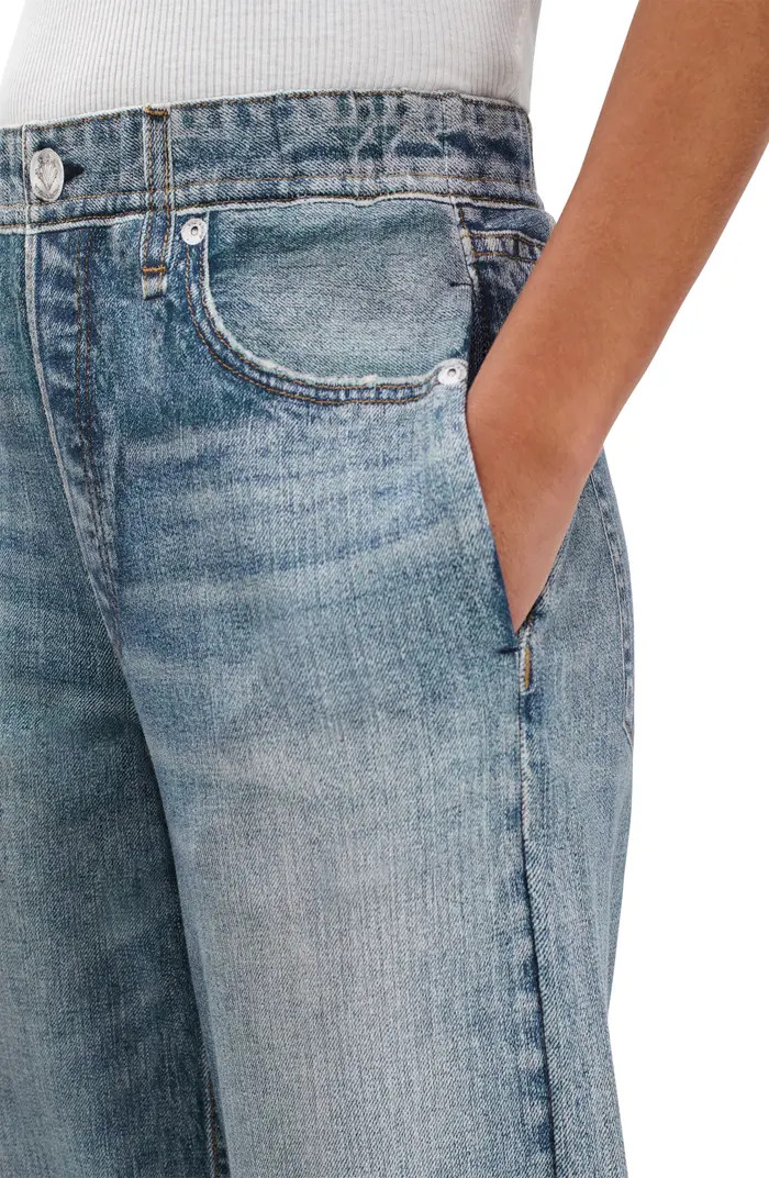 Miramar Wide Leg Cotton Terry Sweatpant Jeans | Nordstrom