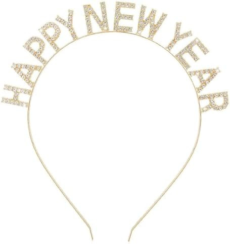 Happy New Year Headbands for Women - Rhinestone New Years Eve Hair Accessories | Amazon (US)