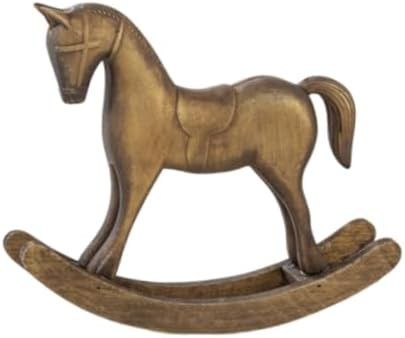 Fenteer Wooden Rocking Horse Statue, Vintage Horse Sculpture Desktop Ornament, Versatile Decorati... | Amazon (US)