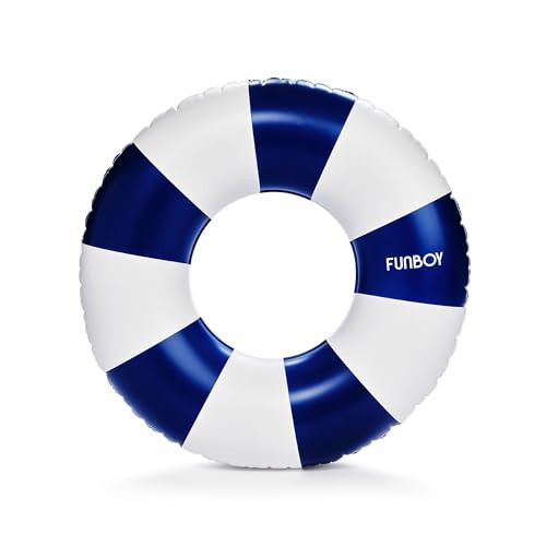 FUNBOY Vintage Navy Stripe Inflatable Kids Pool Float Tube 34" | Pool Floats for Kids |Inner Tube Swimming Pool Toys Swim Rings | Swimming Pool Accessories & Pool Lounger Float for Pool Party & Summer | Amazon (US)