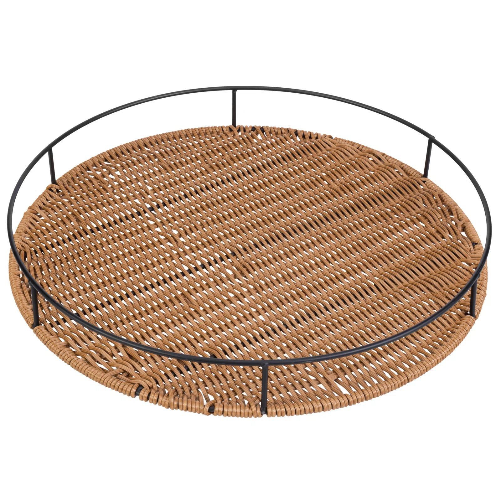 Nagel 15 Inch W Woven Rattan Ottoman/Coffee Table Tray | Wayfair North America