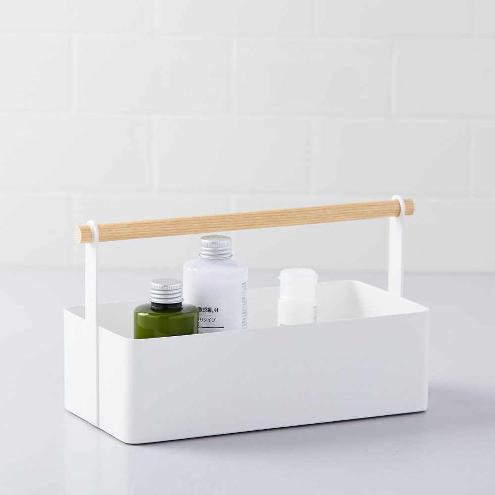 Yamazaki Wood Handle Bath Caddy | West Elm (US)