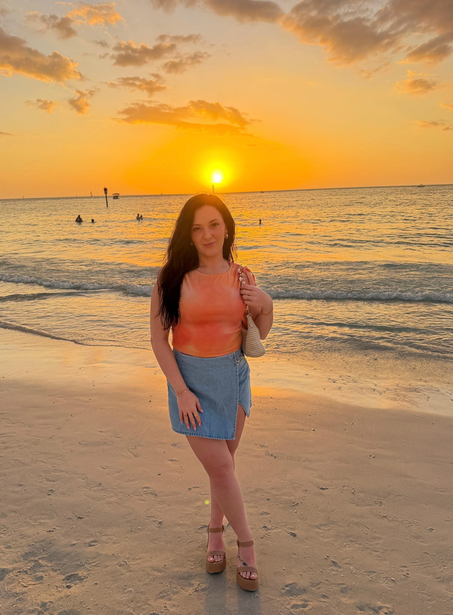 Golden hour glow with a top to match the vibes🤭 

#LTKSpringSale #LTKootd #LTKSeasonal