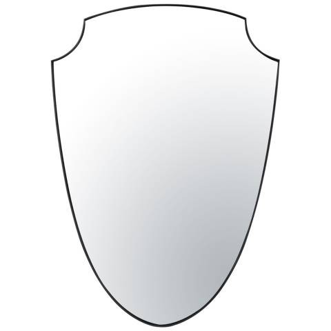 Shield Your Eyes 24x34 Mirror - Black | Lamps Plus