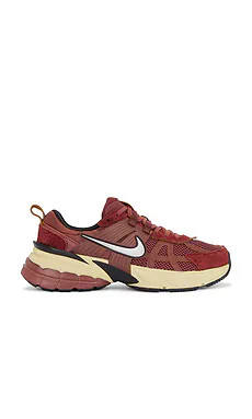 Nike V2k Run Sneaker in Red Sepia, Chrome, Dark Pony, & Black from Revolve.com | Revolve Clothing (Global)