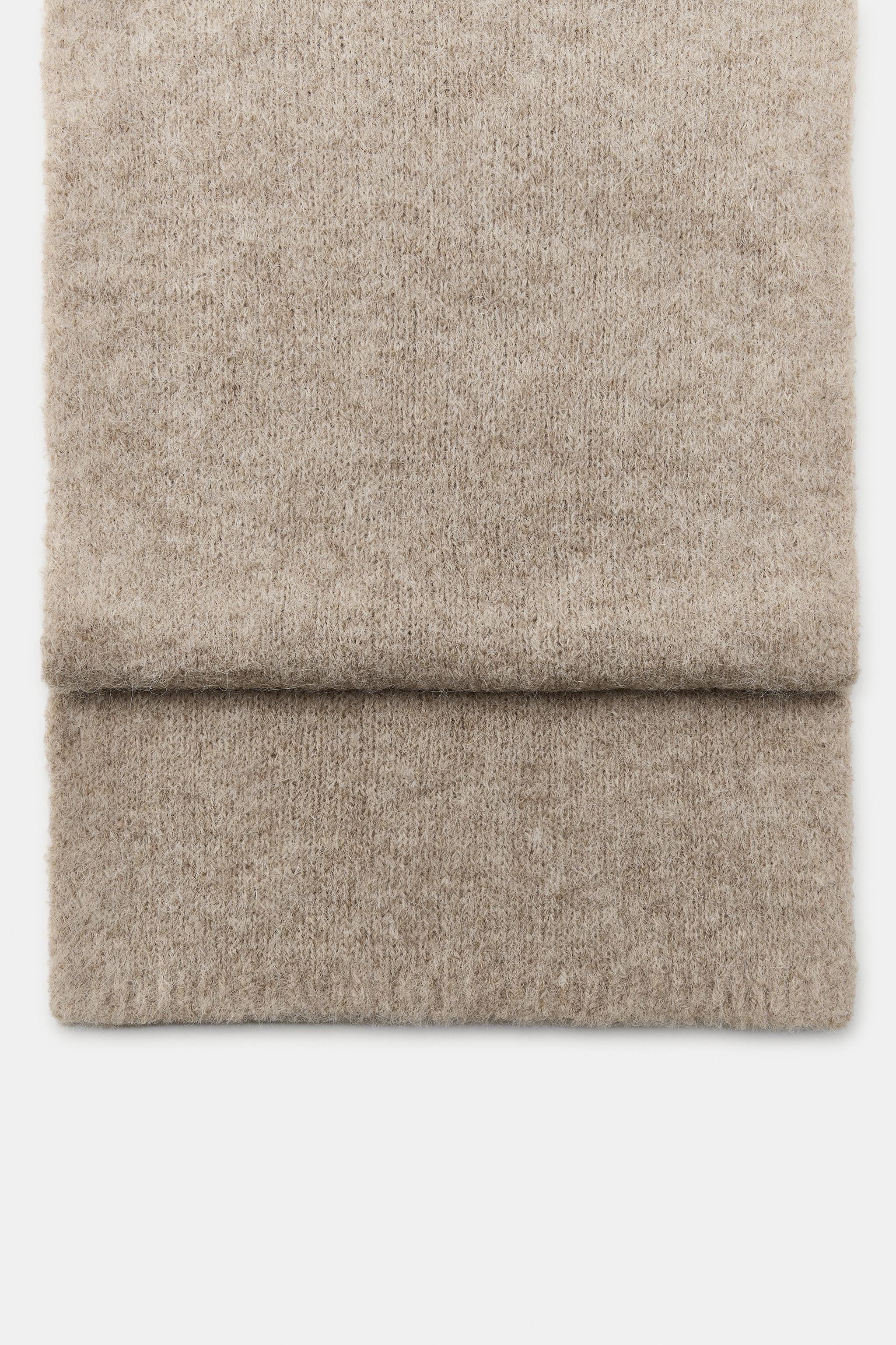 PLAIN KNIT SCARF | Zara UK