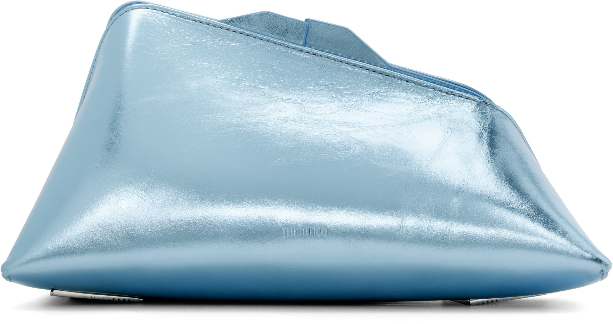 The Attico Blue '8.30 PM' Oversized Clutch | SSENSE