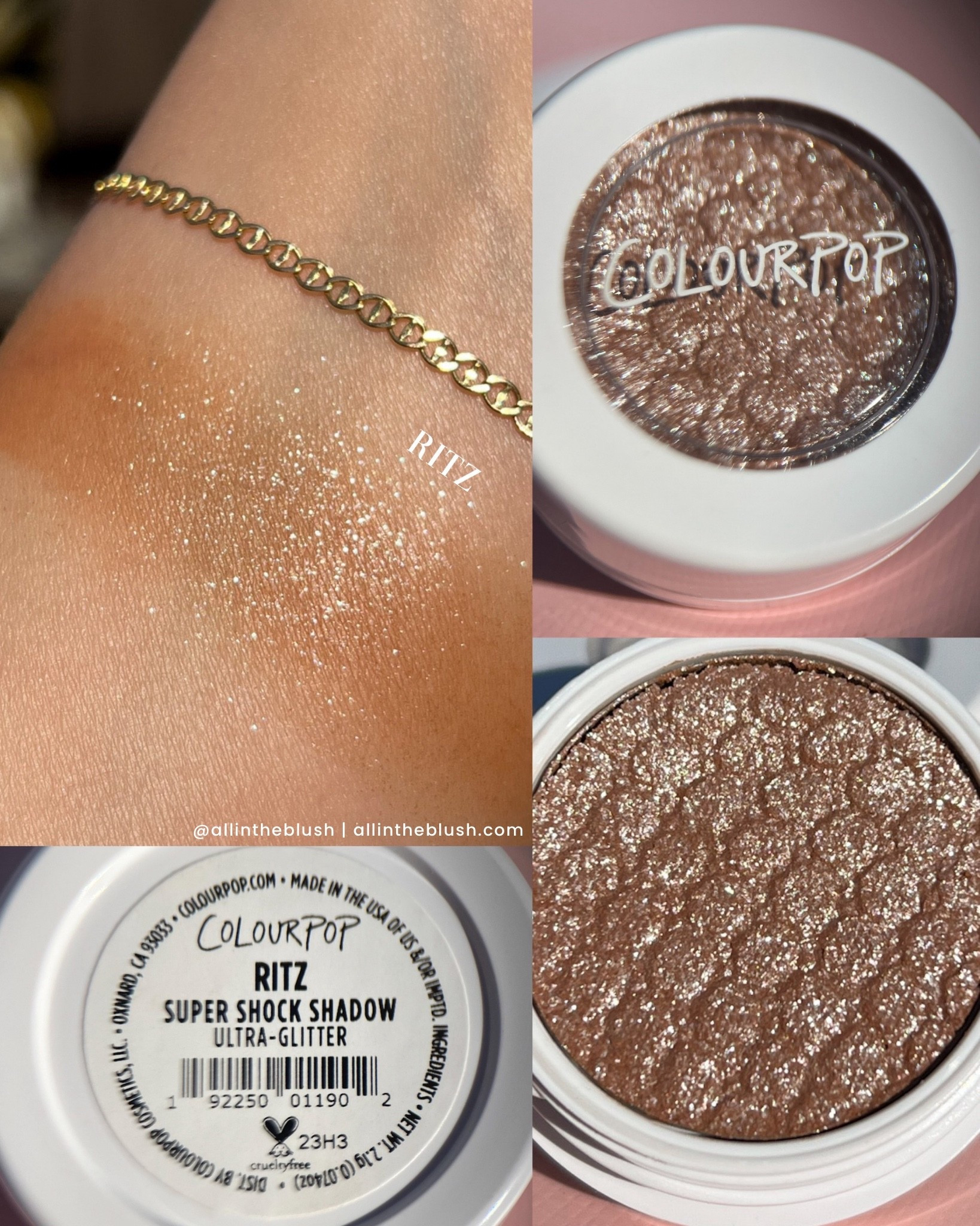Swatching ColourPop  ‘Ritz’ Super Shock Shadow✨

#LTKdayinmylife #LTKselfcare #LTKBeauty