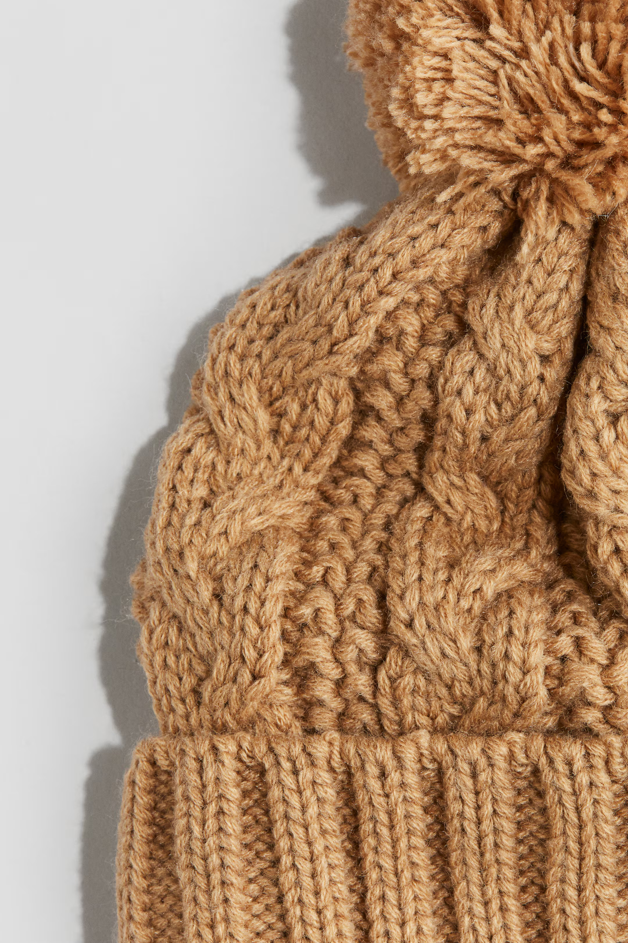 Lined Cable-Knit Beanie - Beige - Kids | H&M US | H&M (US + CA)