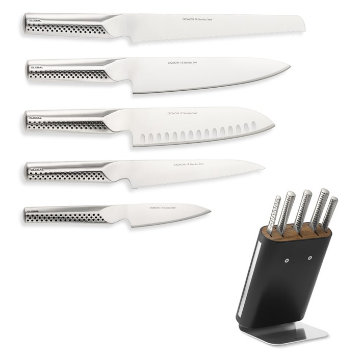 Global Ukon Block Knives, Set of 6 | Williams-Sonoma