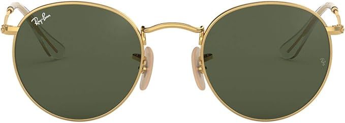 Ray-Ban Rb3447n Flat Lens Metal Round Sunglasses | Amazon (US)