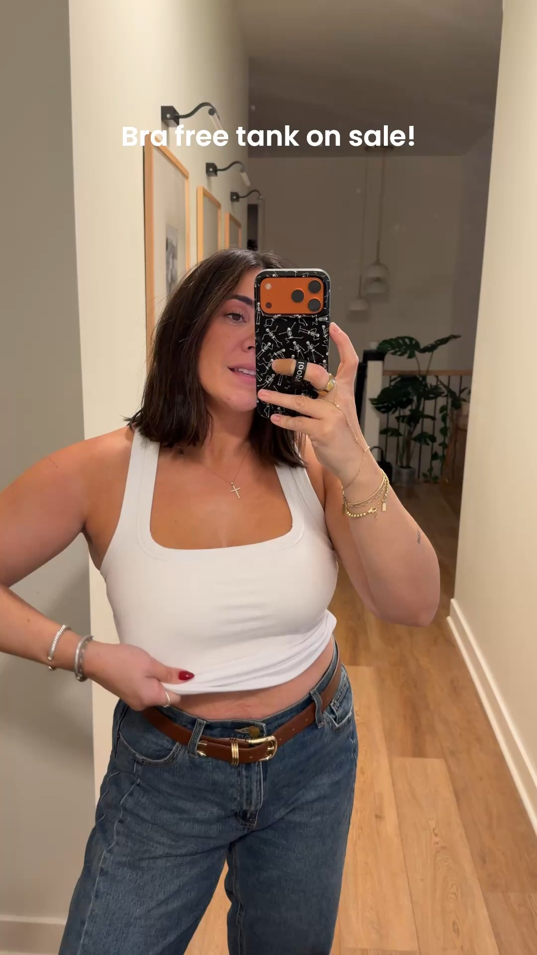 Built-in bra tanks are incredible for layering! Size L