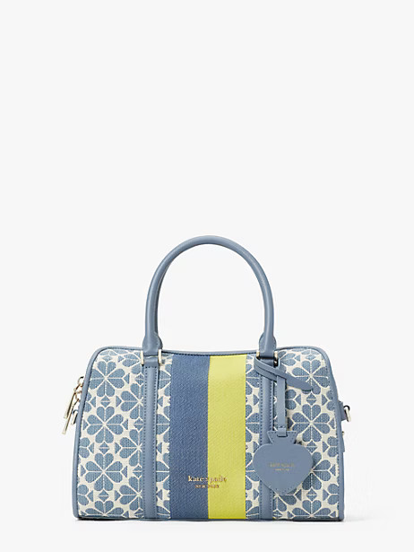 spade flower jacquard stripe medium satchel | Kate Spade (US)