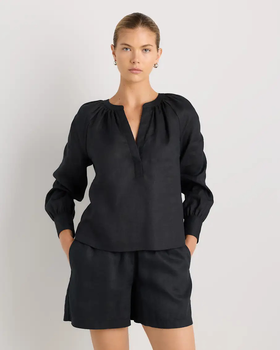 100% European Linen Patch Pocket Wide Leg Pants | Quince