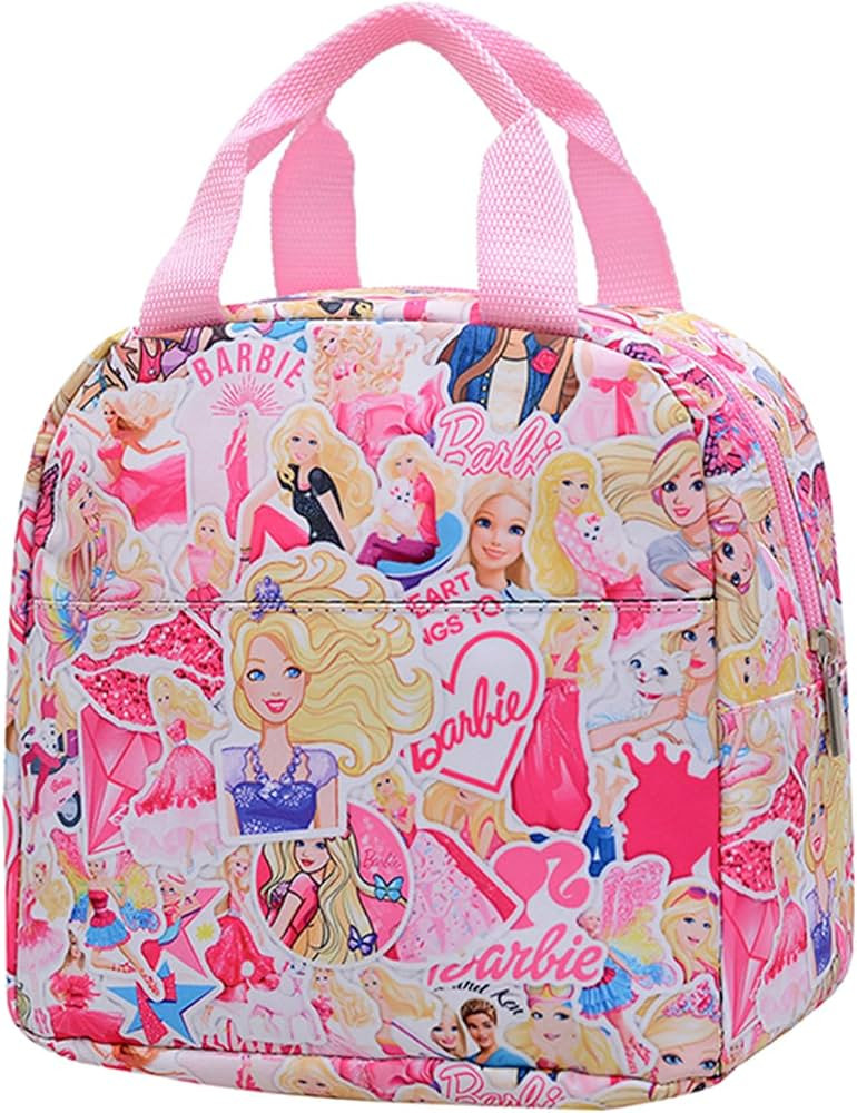 Pink Lunch Bag for Girls Women Cute Lunch Box Reusable Lunch Tote Bag Snake Pouch Bag for Kids Ad... | Amazon (US)