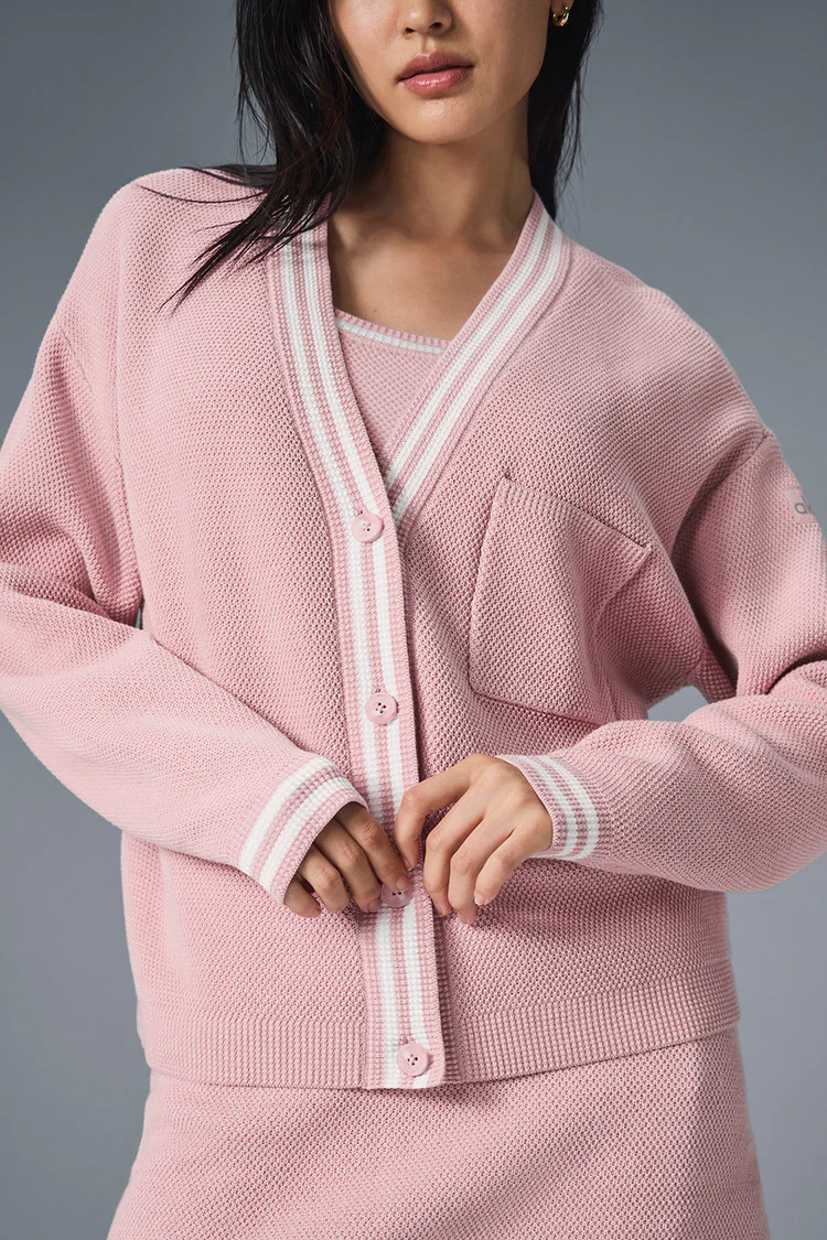 Tennis Club Sweater Knit Cardigan | Alo Yoga (US)