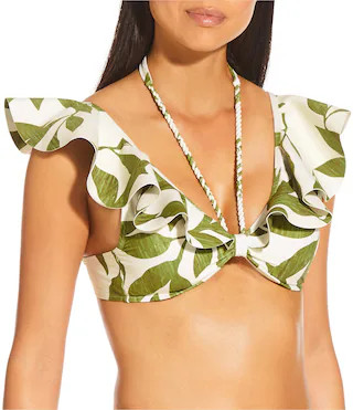 Antonio Melani x M.G. Style Sorrento Bonded Ruffle Bralette Swim Top | Dillard's | Dillard's