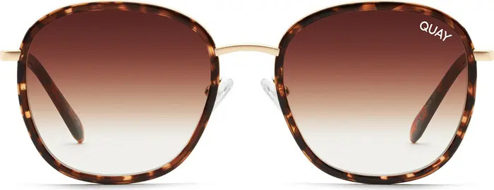 Quay Australia Jezabell Inlay 51mm Round Sunglasses | Nordstrom | Nordstrom