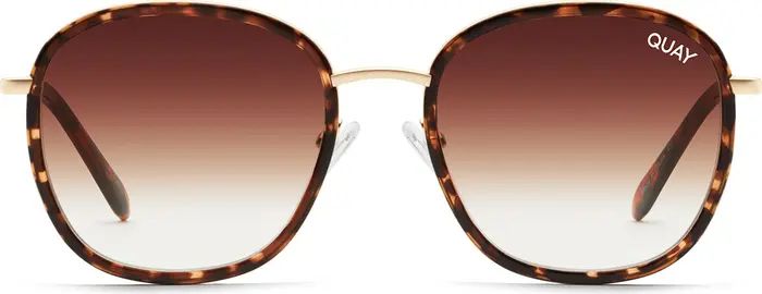 Quay Australia Jezabell Inlay 51mm Round Sunglasses | Nordstrom | Nordstrom