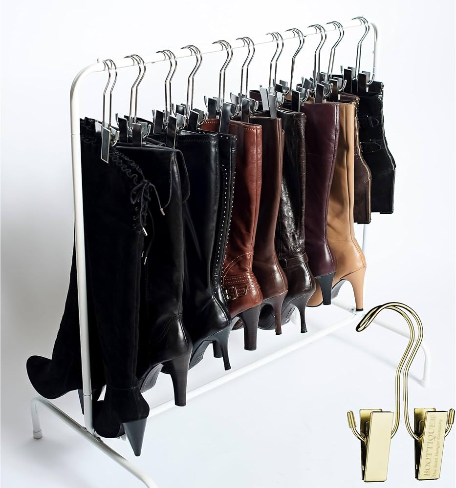 Boottique Boot Organizer: The Boot Rack- Fits in Most Closets- Hangs, Holds, Shapes, & Protects e... | Amazon (US)