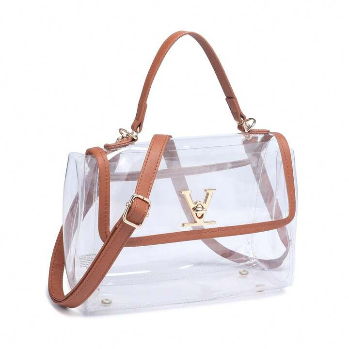 RAGSTO Stadium Approved Women's Clear Crossbody Bag, Stadium Event Clear Bag, Concert Clear Shoulder Bag | SHEIN