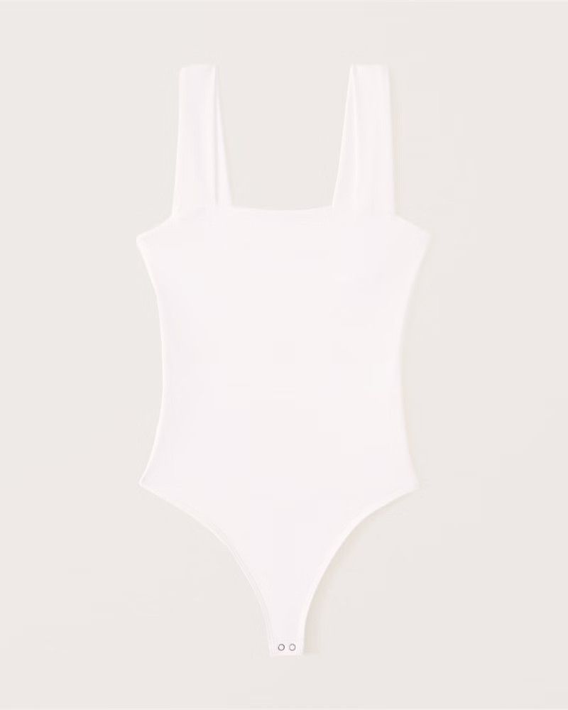 Double-Layered Seamless Fabric Squareneck Bodysuit | Abercrombie & Fitch (US)