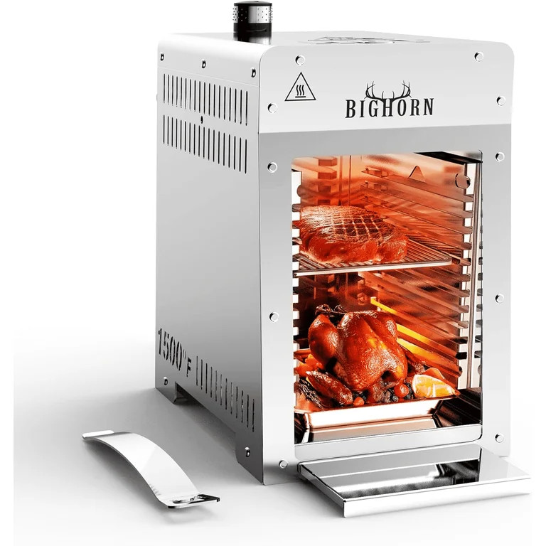 BIG HORN OUTDOORS Portable Infrared Steak Grill Propane Gas Grill Stainless Steel Single Burner | Walmart (US)