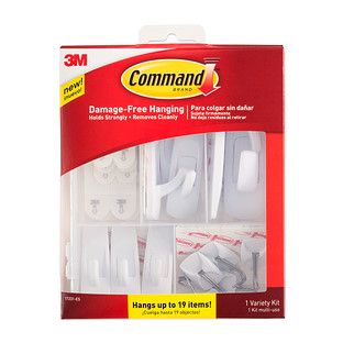 Command General Purpose Variety Kit Clear Pkg/19 | The Container Store